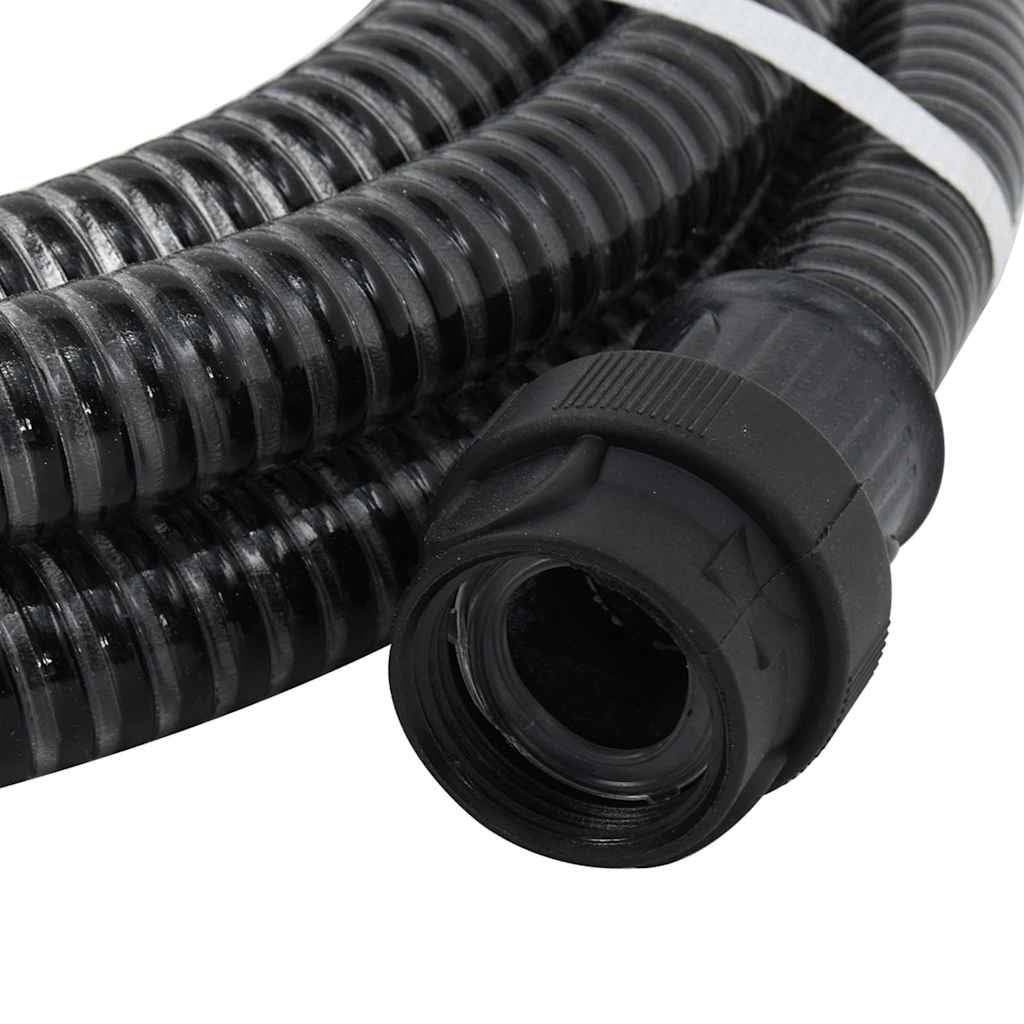 Tubo di Aspirazione in PVC con Raccordi in Ottone 7 m x 1" Nero - Image 19 of 20