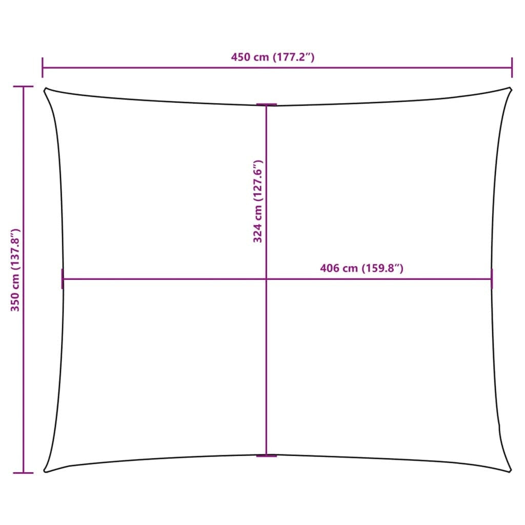 Parasole a Vela in Tessuto Oxford 3,5×4,5 m Talpa - Image 36 of 36