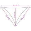 Parasole a Vela Oxford Triangolare 5×6×6 m Bianco - Image 75 of 76