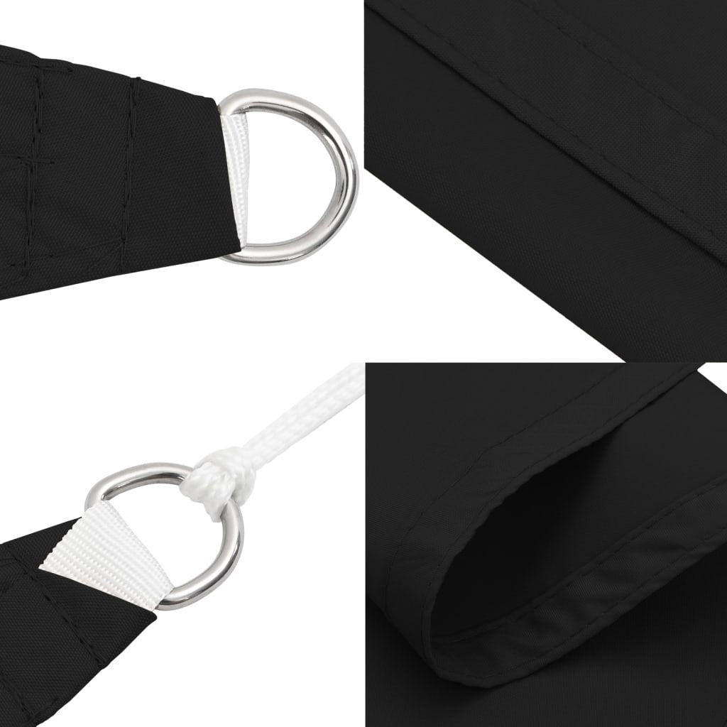 Parasole a Vela in Tessuto Oxford 2,5×5 m Nero - Image 29 of 40