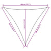 Parasole a Vela Triangolare Oxford 3×4×5 m Antracite - Image 67 of 80