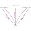 Parasole a Vela Triangolare Oxford 3×4×5 m Antracite - Image 68 of 80