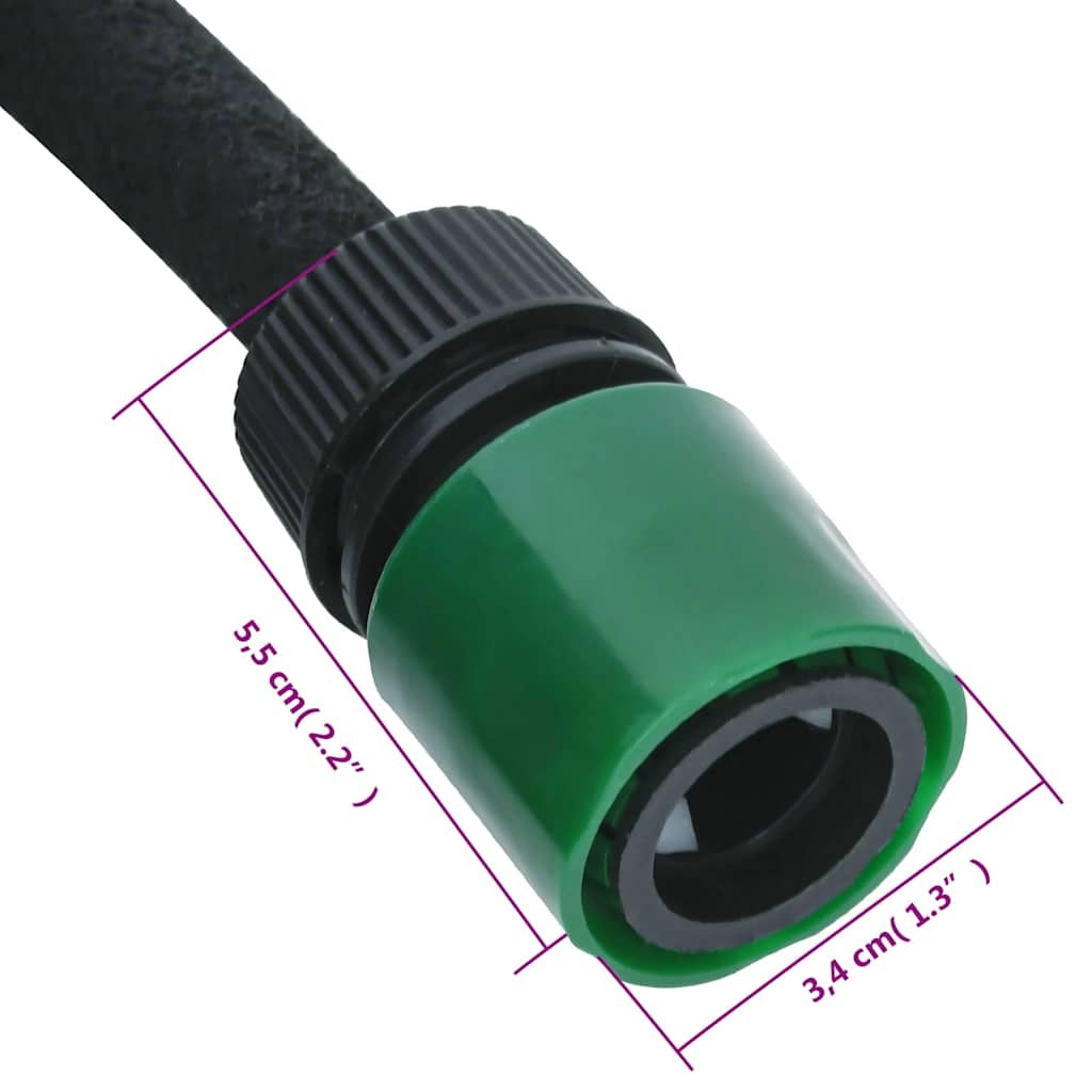 Tubo di Irrigazione da Giardino in Gomma 100 m Nero - Image 23 of 24