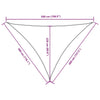 Parasole a Vela Triangolare Oxford 3×4×5 m Antracite - Image 80 of 80