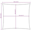 Parasole a Vela in Tela Oxford 6×6 m Blu - Image 40 of 40