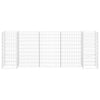 Gabbione Fioriera ad "H" in Filo di Acciaio 260×40×100 cm Argento - Image 5 of 8
