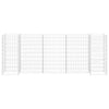 Gabbione Fioriera ad "H" in Filo di Acciaio 260×40×100 cm Argento - Image 8 of 8