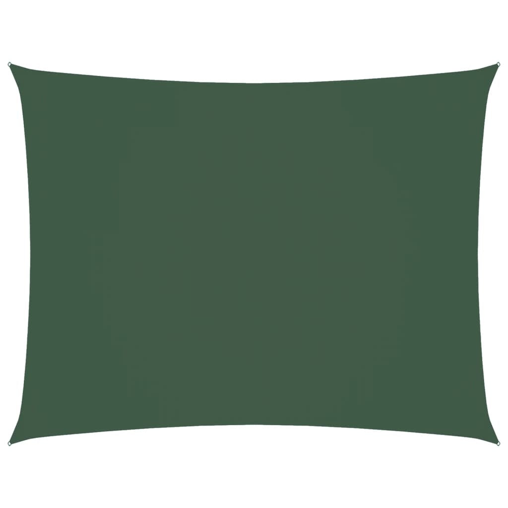 Parasole a Vela Oxford 3,5×5 m Rettangolare Verde Scuro - Image 9 of 40