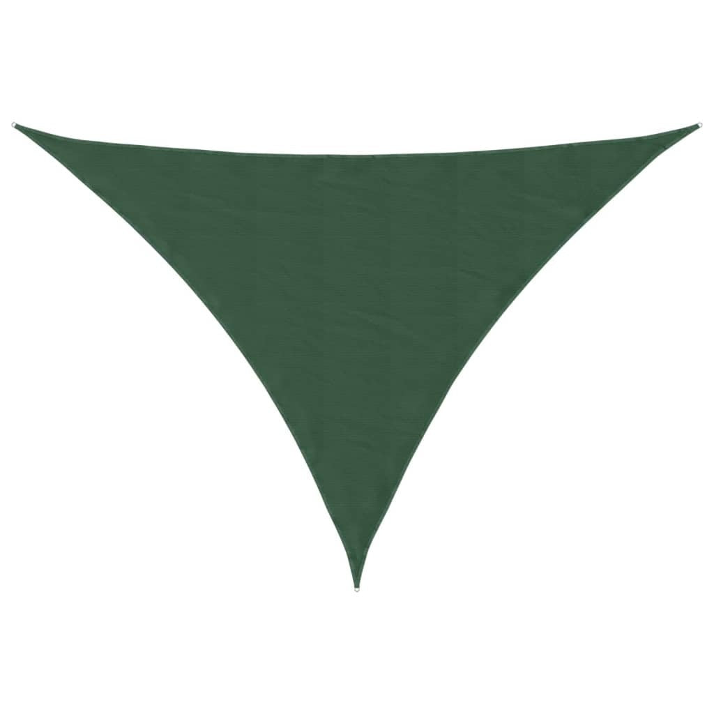 Parasole a Vela Oxford Triangolare 4×5×5 m Verde Scuro - Image 11 of 29