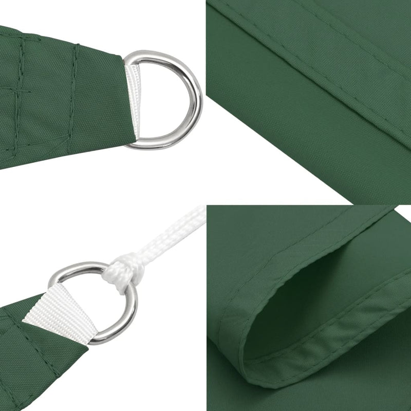 Parasole a Vela Oxford Triangolare 4×5×5 m Verde Scuro - Image 21 of 29