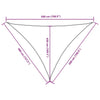 Parasole a Vela Oxford Triangolare 4×5×5 m Verde Scuro - Image 29 of 29