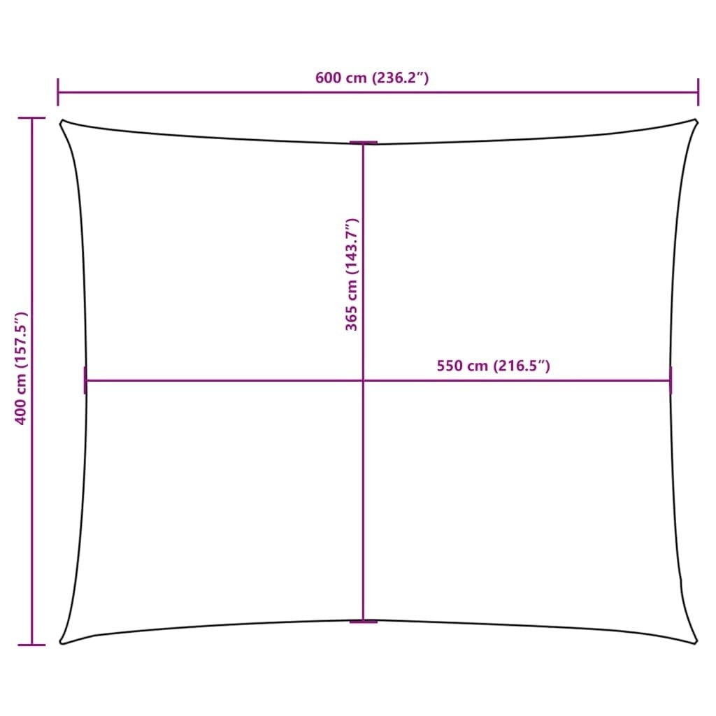 Parasole a Vela Oxford Rettangolare 4×6 m Arancione - Image 40 of 40