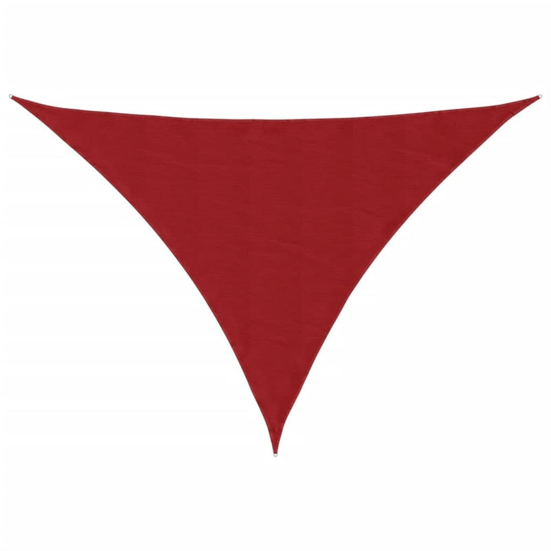 Parasole a Vela Triangolare in Tessuto Oxford Rivestito in PU 3×4×4 m Rosso - Image 14 of 40