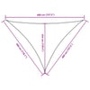 Parasole a Vela Triangolare in Tessuto Oxford Rivestito in PU 3×4×4 m Rosso - Image 37 of 40
