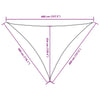 Parasole a Vela Triangolare in Tessuto Oxford Rivestito in PU 3×4×4 m Rosso - Image 40 of 40