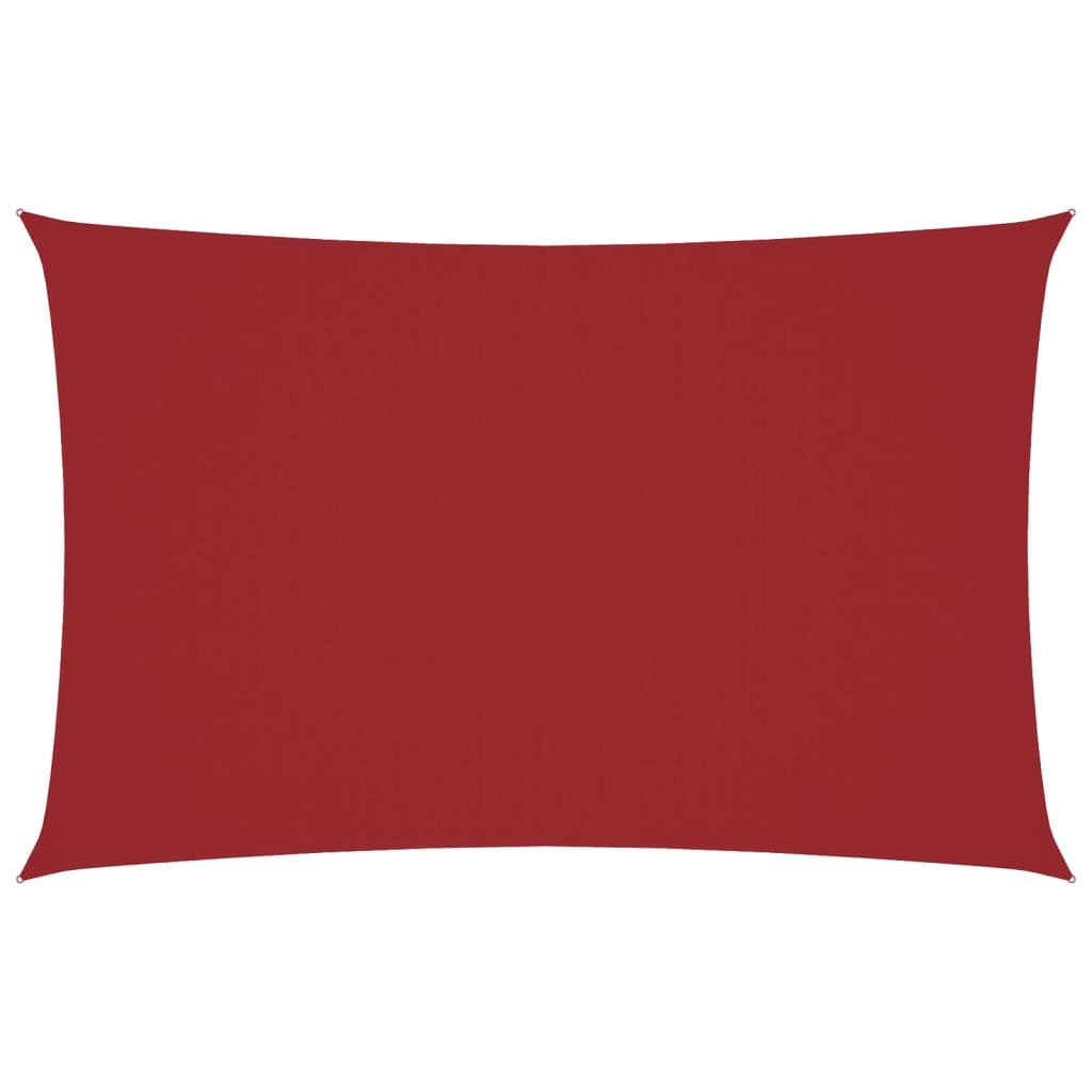 Parasole a Vela in Tessuto Oxford 2,5×5 m Rosso - Image 8 of 40