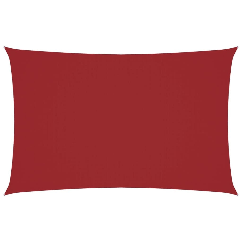 Parasole a Vela in Tessuto Oxford 2,5×5 m Rosso - Image 13 of 40