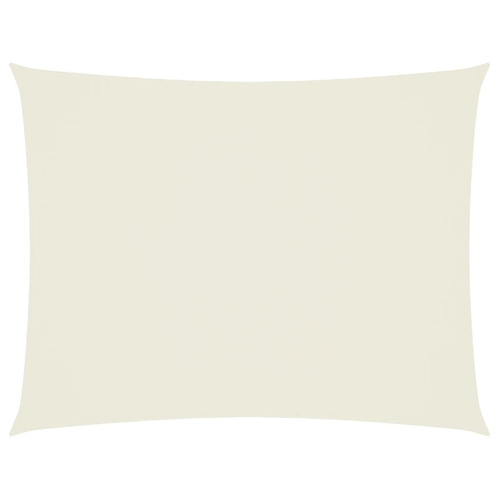 Parasole a Vela in Tessuto Oxford Rettangolare 3×4,5 m Crema - Image 9 of 36