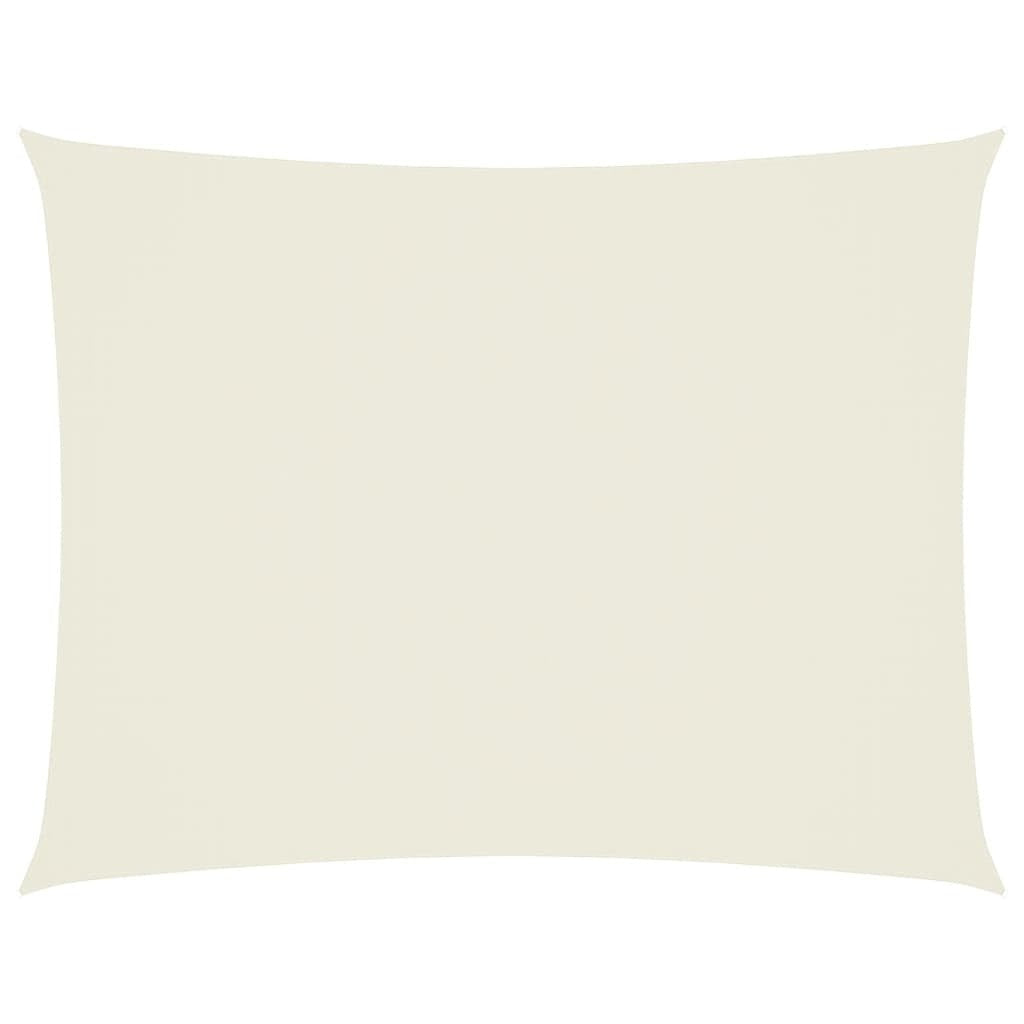Parasole a Vela in Tessuto Oxford Rettangolare 3×4,5 m Crema - Image 11 of 36