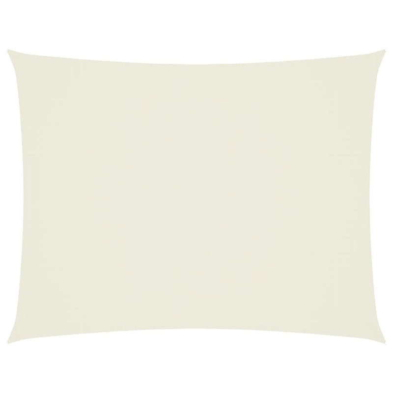 Parasole a Vela in Tessuto Oxford Rettangolare 3×4,5 m Crema - Image 11 of 36