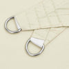 Parasole a Vela in Tessuto Oxford Rettangolare 3×4,5 m Crema - Image 24 of 36