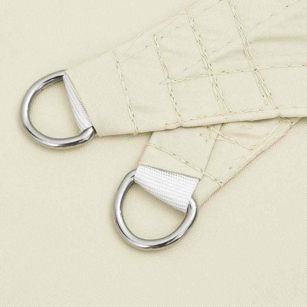 Parasole a Vela in Tessuto Oxford Rettangolare 3×4,5 m Crema - Image 24 of 36