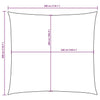 Vela Parasole Quadrata in Tessuto Oxford Rivestito PU 3×3 m Antracite - Image 19 of 23