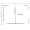 Parasole a Vela in Tessuto Oxford Rettangolare 3×4,5 m Crema - Image 34 of 36