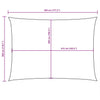 Parasole a Vela in Tessuto Oxford Rettangolare 3×4,5 m Crema - Image 36 of 36