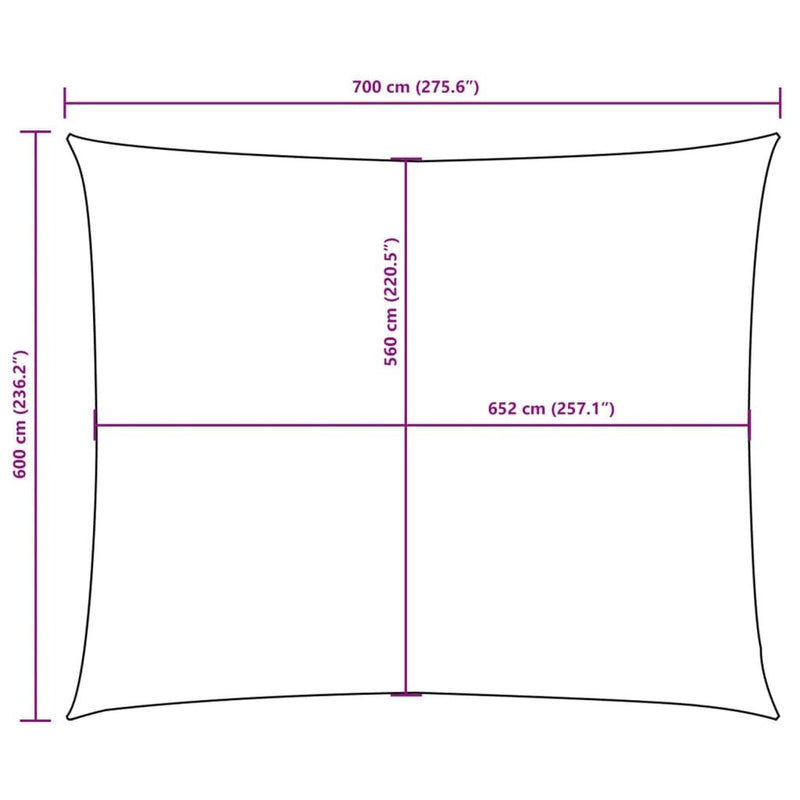 Parasole a Vela Oxford Rettangolare 6×7 m Verde Scuro - Image 16 of 16