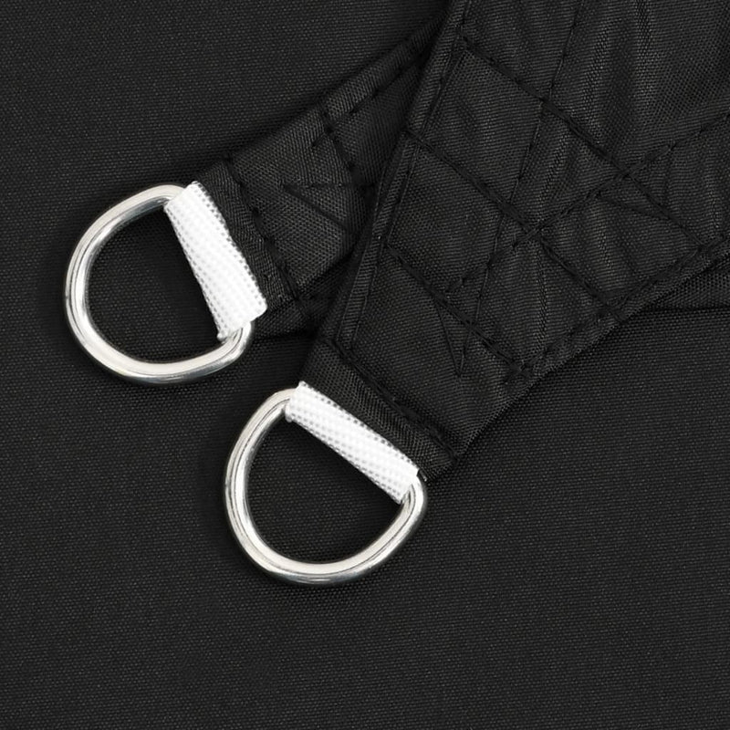 Parasole a Vela Oxford Triangolare 5×5×5 m Nero - Image 8 of 22