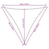 Parasole a Vela Oxford Triangolare 5×5×5 m Nero - Image 21 of 22