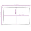 Parasole a Vela in Tessuto Oxford 3×6 m Blu - Image 37 of 37