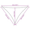 Parasole a Vela Oxford Triangolare 5×5×6 m Bianco - Image 40 of 40