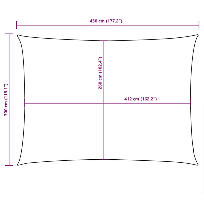 Parasole a Vela Oxford Rettangolare 3×4,5 m Marrone - Image 40 of 40