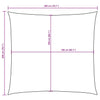 Vela Parasole Quadrata in Tessuto Oxford 2×2 m Arancione - Image 34 of 36