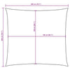Vela Parasole Quadrata in Tessuto Oxford 2×2 m Arancione - Image 36 of 36