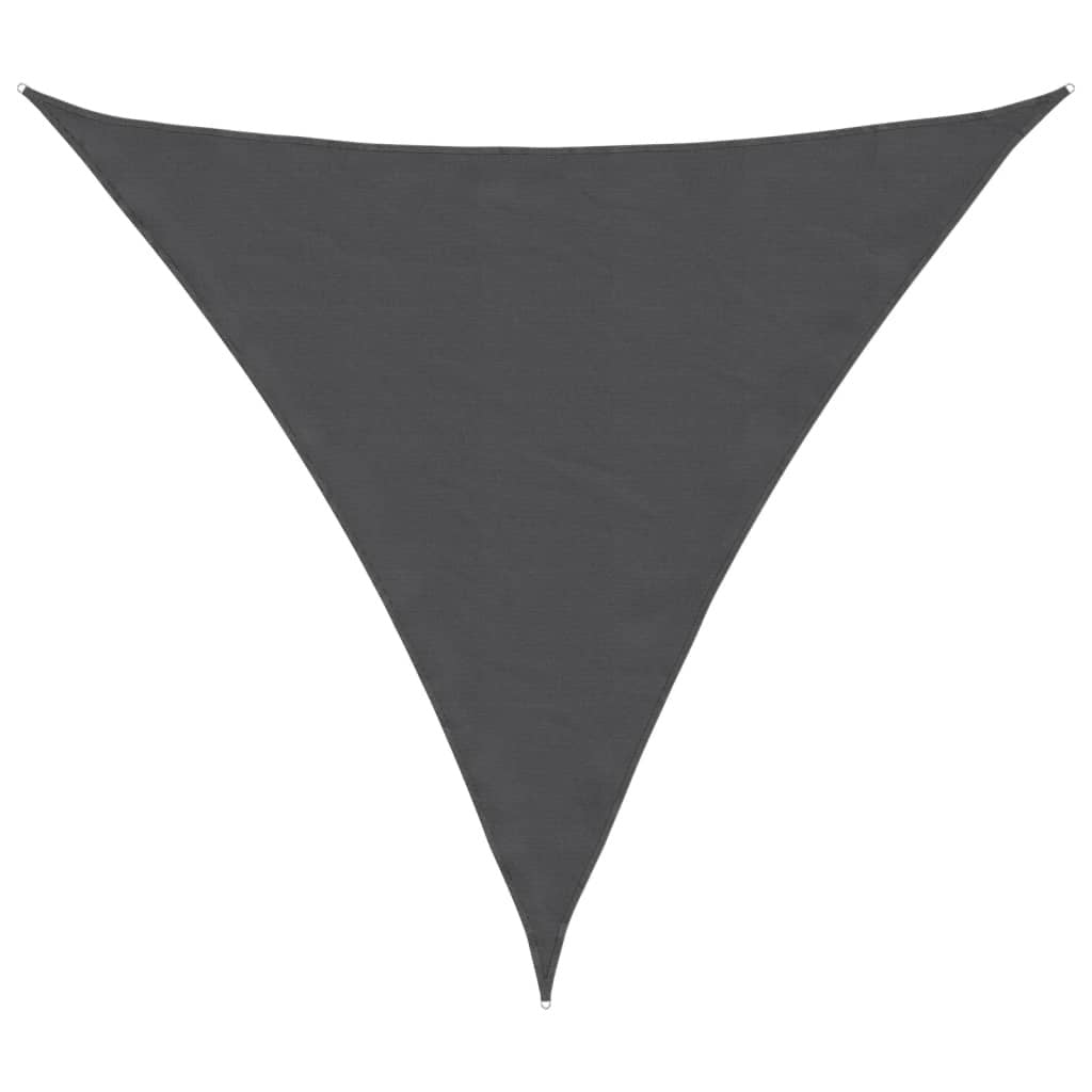 Parasole a Vela Triangolare in Tessuto Oxford Rivestito PU 6×6×6 m Antracite - Image 16 of 40