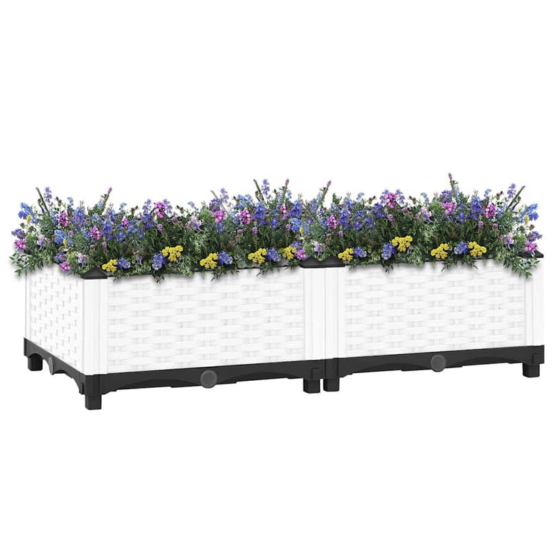 Fioriera Rialzata Polipropilene 80×40×23 cm Bianco - Image 27 of 32