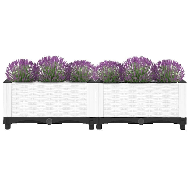 Fioriera Rialzata Polipropilene 80×40×23 cm Bianco - Image 29 of 32