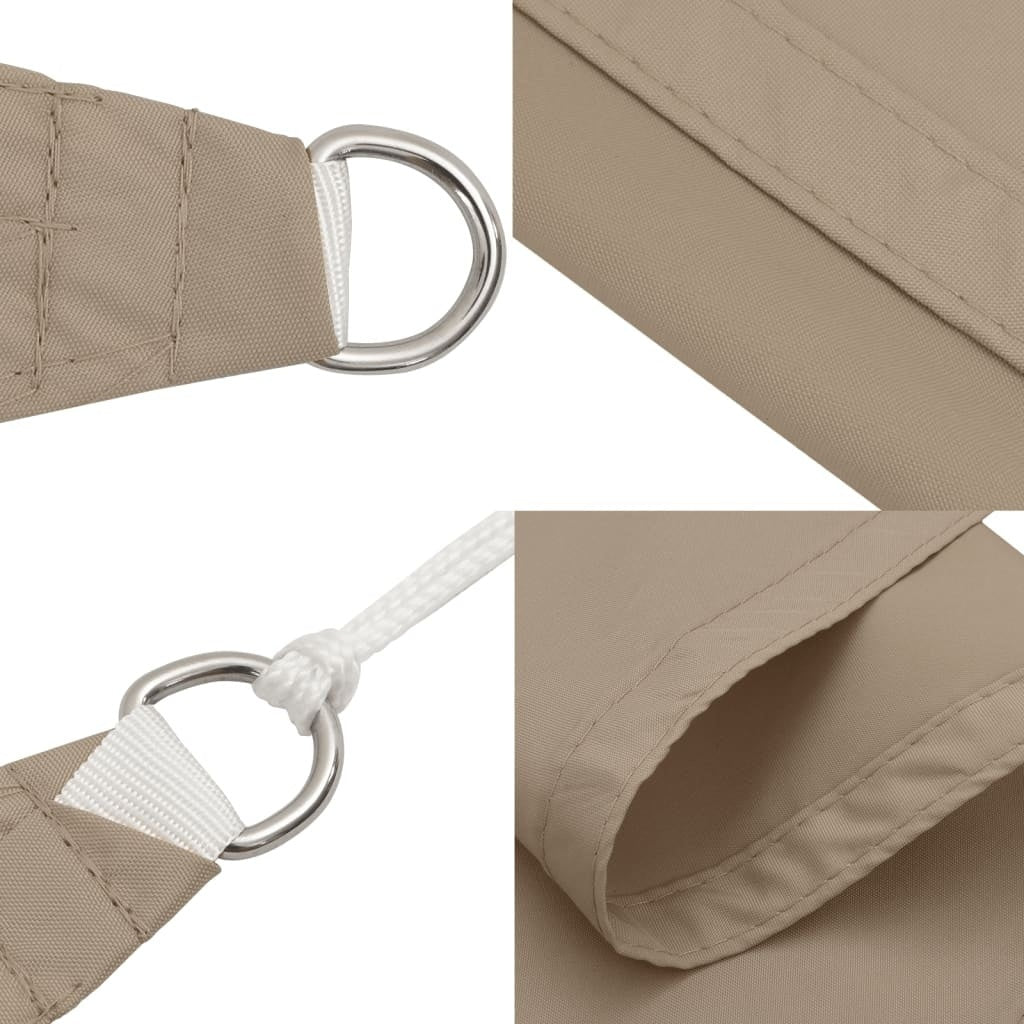 Parasole a Vela Oxford Rettangolare Tessuto PU 2,5×4,5 m Talpa - Image 28 of 36
