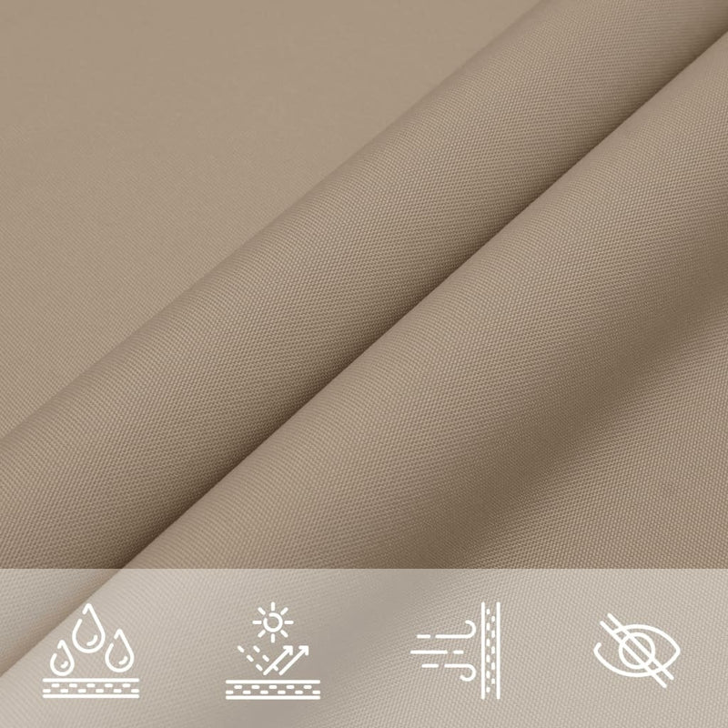 Parasole a Vela Oxford Rettangolare Tessuto PU 2,5×4,5 m Talpa - Image 31 of 36
