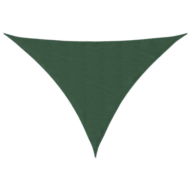 Parasole a Vela Triangolare in Tessuto Oxford 5×5×6 m Verde Scuro - Image 7 of 23