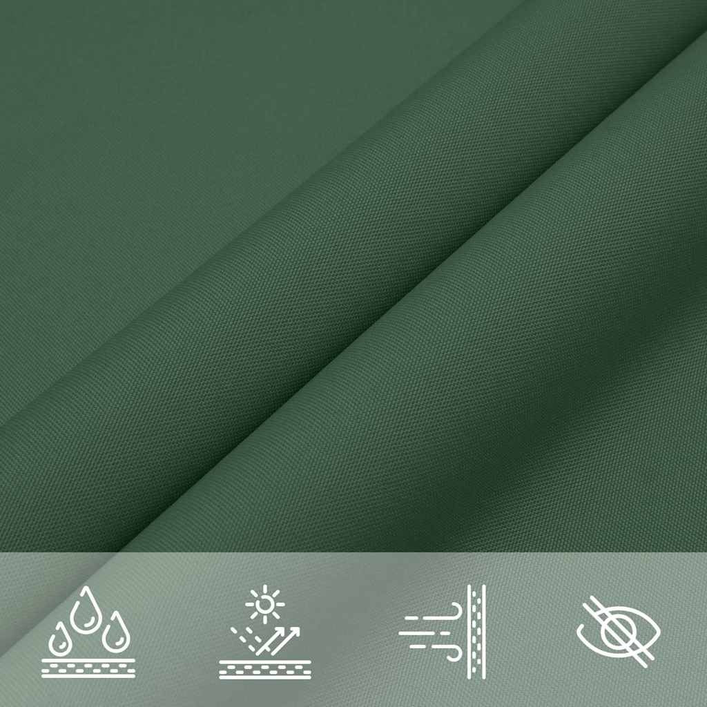 Parasole a Vela Triangolare in Tessuto Oxford 5×5×6 m Verde Scuro - Image 20 of 23
