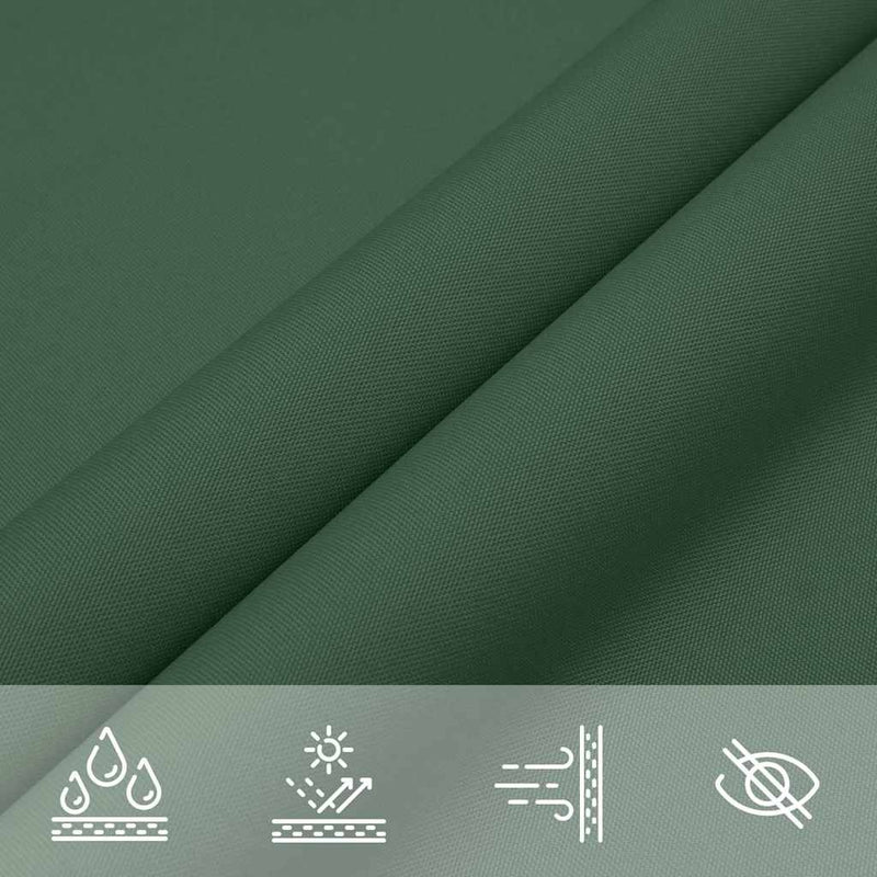 Parasole a Vela Triangolare in Tessuto Oxford 5×5×6 m Verde Scuro - Image 20 of 23