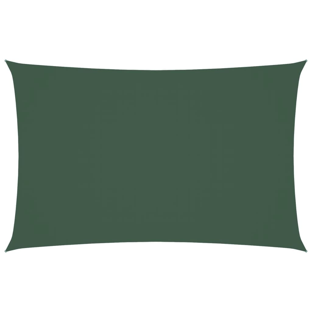 Parasole a Vela Oxford Rettangolare 2×5 m Verde Scuro - Image 10 of 36