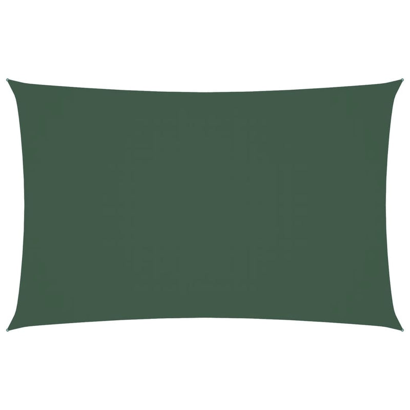 Parasole a Vela Oxford Rettangolare 2×5 m Verde Scuro - Image 10 of 36