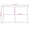 Parasole a Vela Oxford Rettangolare 4×7 m Nero - Image 40 of 40