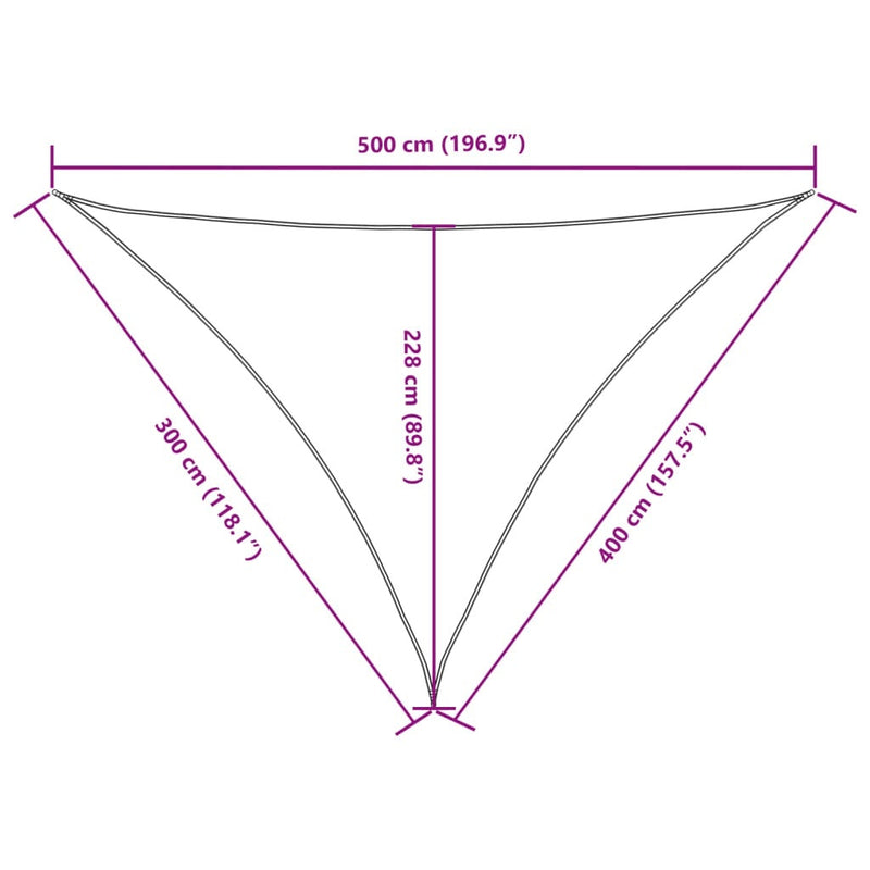 Parasole a Vela in Tessuto Oxford 3×4×5 m Rosso - Image 40 of 40