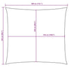 Parasole a Vela in Tessuto Oxford Rettangolare 2,5×3 m Marrone - Image 37 of 37